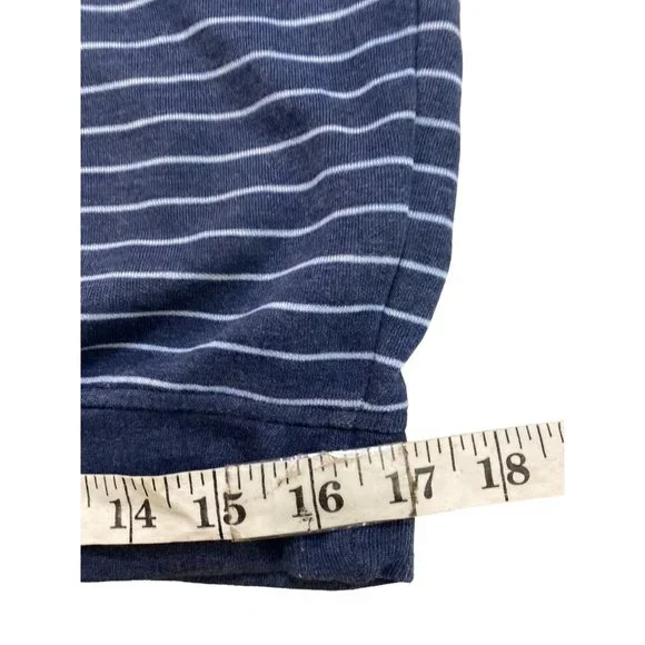 Peter Millar Men's S Blue Stripe Pullover Mock Neck 1/4 Zip Golf Top Sweatshirt - Picture 11 of 12